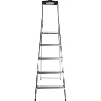 Стремянка алюминиевая Hailo 5 ступеней 8160-507, лоток для инструментов, максимальная нагрузка 150 кг