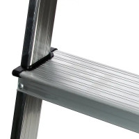 Стремянка алюминиевая Hailo 7 ступеней 8160-707, лоток для инструментов, максимальная нагрузка 150 кг