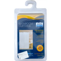Штора для ванной Bath Plus 240x200 см полиэстер цвет белый