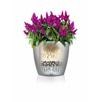 Кашпо для цветов Lechuza Классико колор 13190 с автополивом ø28 см пластик белый