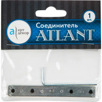Соединитель для шин «Atlant» металл цвет серебро