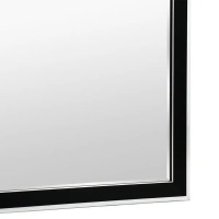 Зеркало для ванной Omega Glass NNB16 60x90 см прямоугольное цвет черный