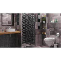 Зеркало для ванной Omega Glass NNB16 60x90 см прямоугольное цвет черный