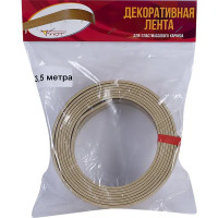 Бленда 5,5х350 см пластик цвет песочный/бежевый