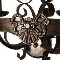 Настенный светильник бра Vitaluce Kantri 2 лампы 6м² Е14 цвет черненое золото