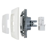 Розетка телефонная RJ11 - Legrand Etika - белый