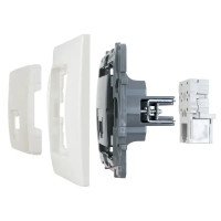 Розетка телефонная RJ11 - Legrand Etika - слоновая кость