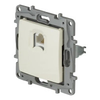 Розетка компьютерная встраиваемая Legrand Etika RJ45 UTP cat 5 цвет слоновая кость