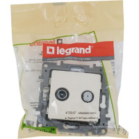 Розетка TV-SAT - Legrand Etika - двухкабельная - слоновая кость