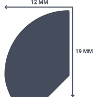 Профиль полистирол ударопрочный NMC FL6 19х12x2000 мм