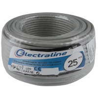 Кабель сетевой Electraline UTP cat 5e 4х2х0.52 мм 25 м