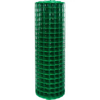 Решетка садовая 50x500 см размер ячейки 24x24 мм, цвет зеленый