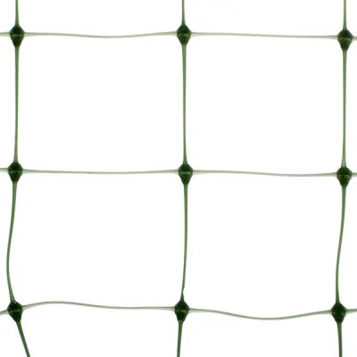 Сетка для вьющихся растений 1x10 м, размер ячейки 45x45 мм, цвет хаки