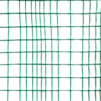 Решетка садовая 100x500 см, размер ячейки 45x45 мм, цвет зеленый