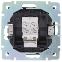 Телефонная розетка встраиваемая Werkel RJ11, цвет черный