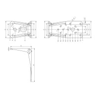 Анкерный угол с боковым ребром жесткости 135x85x65