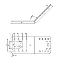 Угол крепежный 135° GAH ALBERTS KUS 90x90x65x2