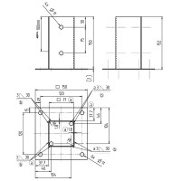 Основание колонны GAH ALBERTS JP 71x71x150