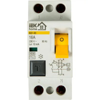 УЗО Iek Home ВД1-63 1P N 16 A 10 мА 4.5 кА AC MDV10-2-016-010