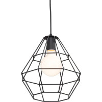 Подвесной светильник Vitaluce Orso black 1 лампа 3м² Е27 цвет черный матовый