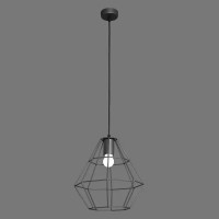 Подвесной светильник Vitaluce Orso grey 1 лампа 3м² Е27 цвет бронзовый графит