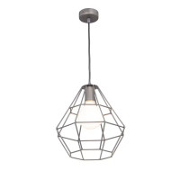 Подвесной светильник Vitaluce Orso grey 1 лампа 3м² Е27 цвет бронзовый графит
