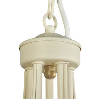 Люстра подвесная Vitaluce Линда 5 ламп 15м² Е14 цвет бежевый