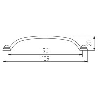 Ручка Ницца 9.6 см цвет старая бронза