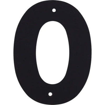 Цифра «0» Larvij большая цвет чёрный
