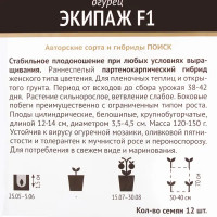 Семена Огурец «Экипаж» F1