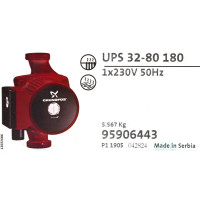 Насос циркуляционный Grundfos UPS 32/80 180 мм