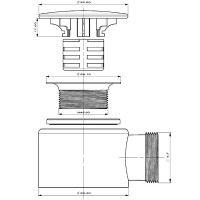 Сифон для душевого поддона Vidage с выпуском d 50 мм