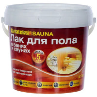 Лак для пола в банях и саунах Akvateks DIY Sauna бесцветный 1 л