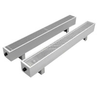 Конвектор КЗТО Элегант Мини 130x130x1200 мм 2 теплообменника серый