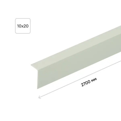 Угол арочный ПВХ 10x20x2700 мм зелёный