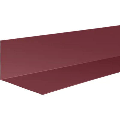 Планка примыкания верхняя 2 м RAL 3005 красный