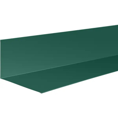 Планка примыкания верхняя 2 м RAL 6005 зелёный