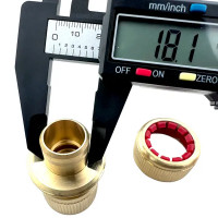 Коннектор для шланга быстросъёмный с аквастопом BOUTTE 3/4 дюйма