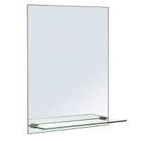 Зеркало для ванной Omega Glass NNKP003М с полкой 40x50 см прямоугольное