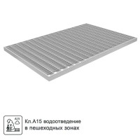 Решётка придверная 590x390 мм сварная сталь