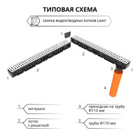 Заглушка торцевая 70x7.3x103.8 мм цвет черный