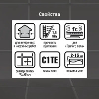 Клей для плитки C1TE Unis Плюс 5 кг