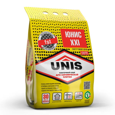 Клей для плитки Unis XXI, 5 кг