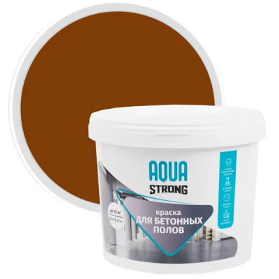 Краска для пола Aquastrong 2 кг цвет коричневый