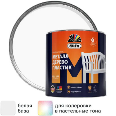 Эмаль Dufa Hochglanzlack глянцевая цвет белый 0.75 л
