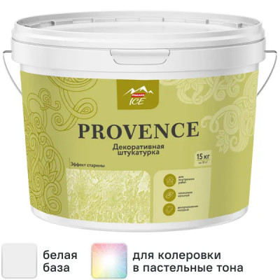 Штукатурка декоративная Parade Ice Provence 15 кг цвет белый