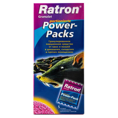Средство от крыс и мышей Ratron, порционное, пакетик 200 г