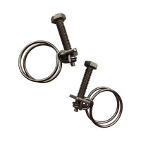 Хомуты для шланга двойные BOUTTE 19 мм, 2 шт.