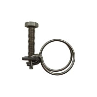 Хомуты для шланга двойные BOUTTE 19 мм, 2 шт.