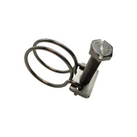 Хомуты для шланга двойные BOUTTE 19 мм, 2 шт.